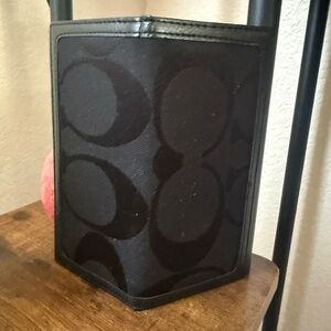 Coach Black Monogram Wallet